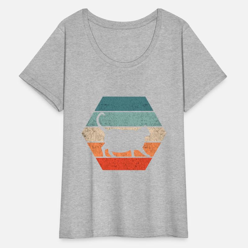 Obese Cat Chubby Chonk 80s Retro Style Funny Fat