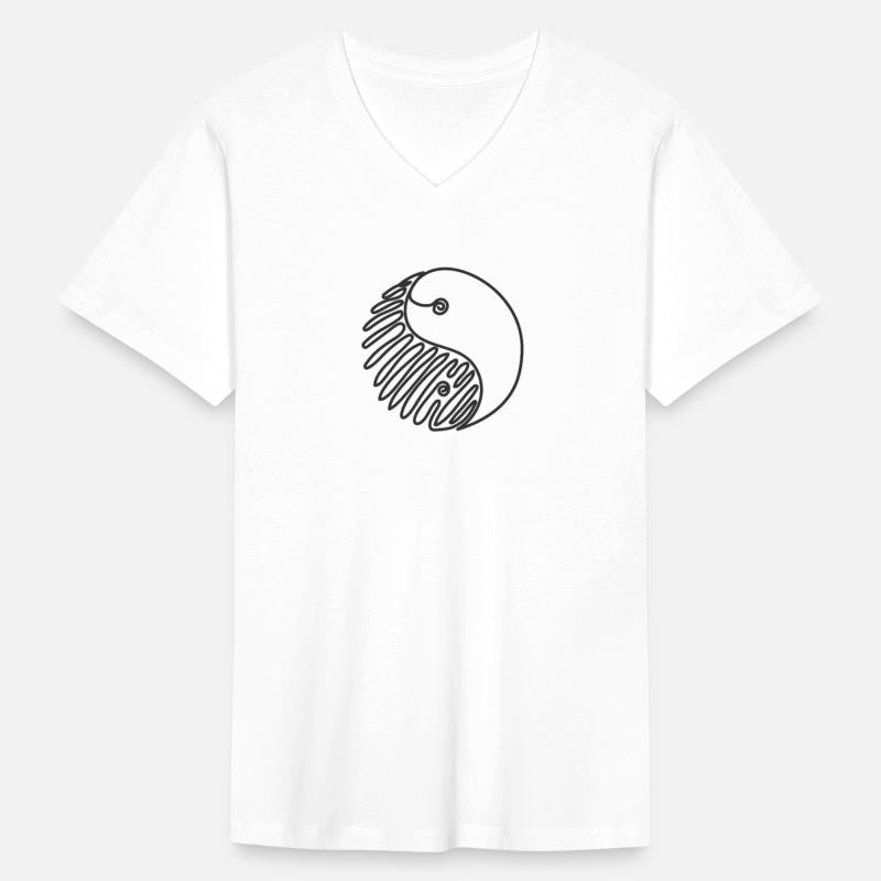 One Line Drawing Yin and Yang