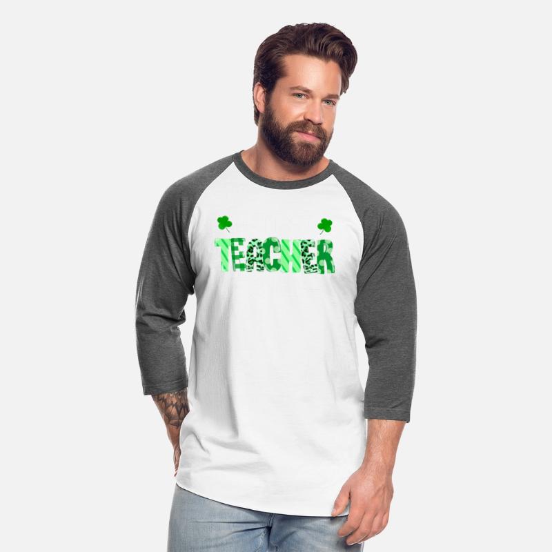 One Lucky Teacher St Patricks Day Leopard Pattern