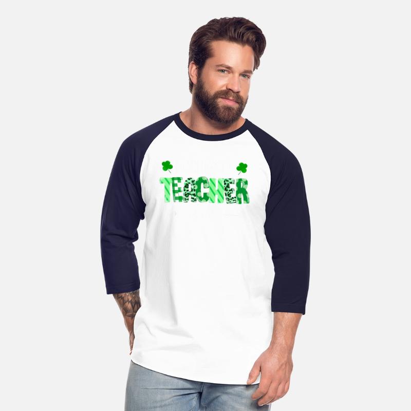 One Lucky Teacher St Patricks Day Leopard Pattern