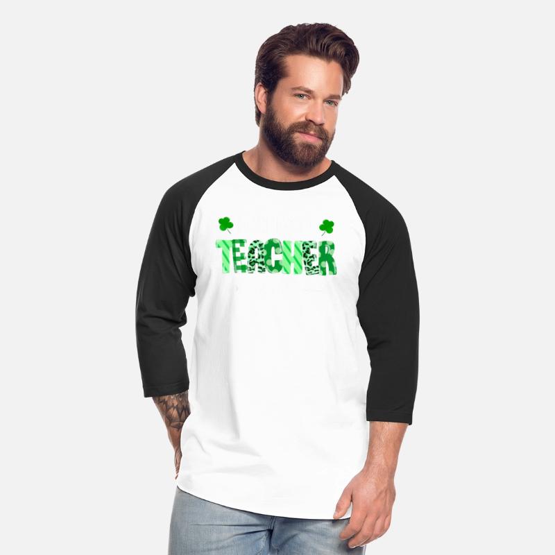 One Lucky Teacher St Patricks Day Leopard Pattern
