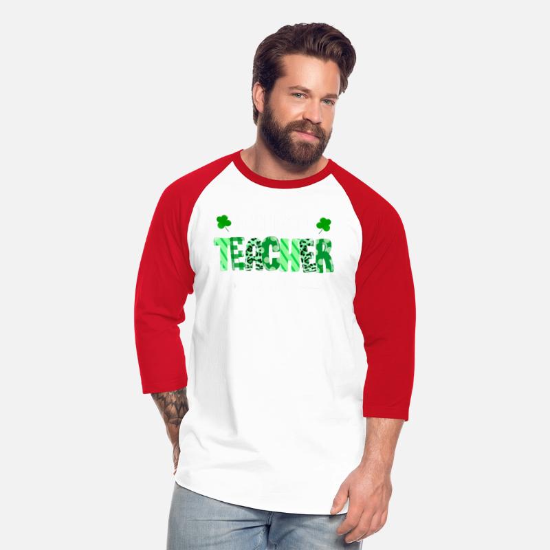 One Lucky Teacher St Patricks Day Leopard Pattern