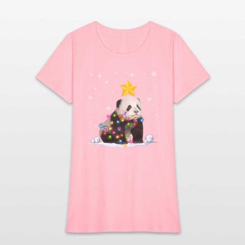 Panda Bear Animals Tree Lights