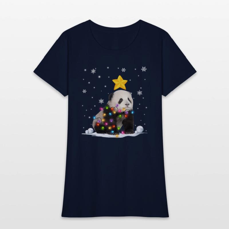Panda Bear Animals Tree Lights