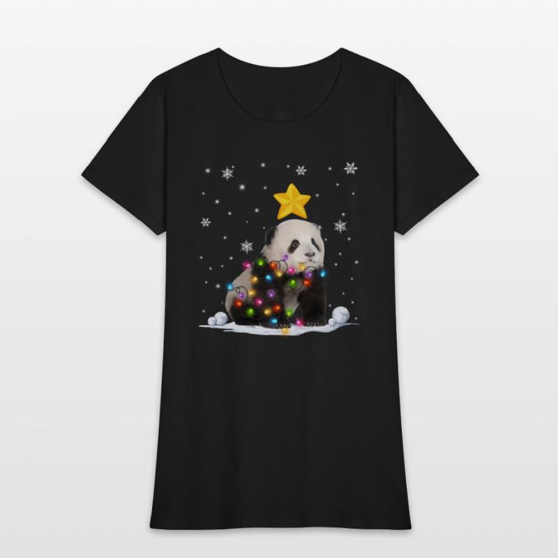 Panda Bear Animals Tree Lights