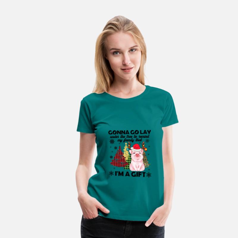 Pig Lady Lay Under Christmas Tree To Remind Family