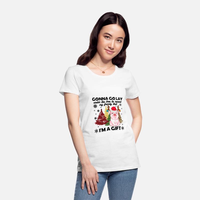 Pig Lady Lay Under Christmas Tree To Remind Family