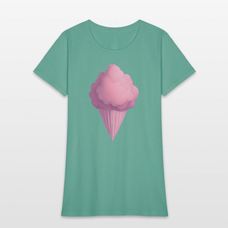 Pink Cotton Candy Treat Watercolor