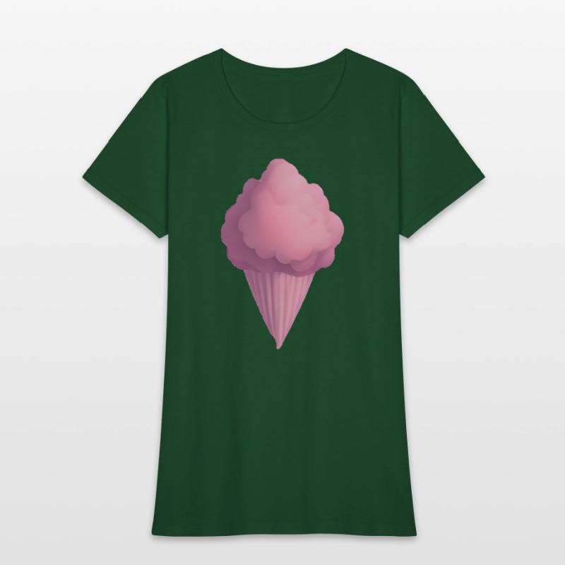 Pink Cotton Candy Treat Watercolor