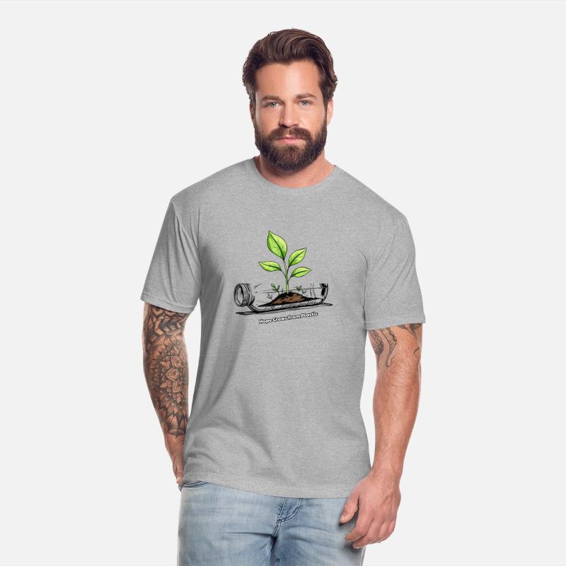 Plastic to Life Hand Drawn Eco Design Green plant