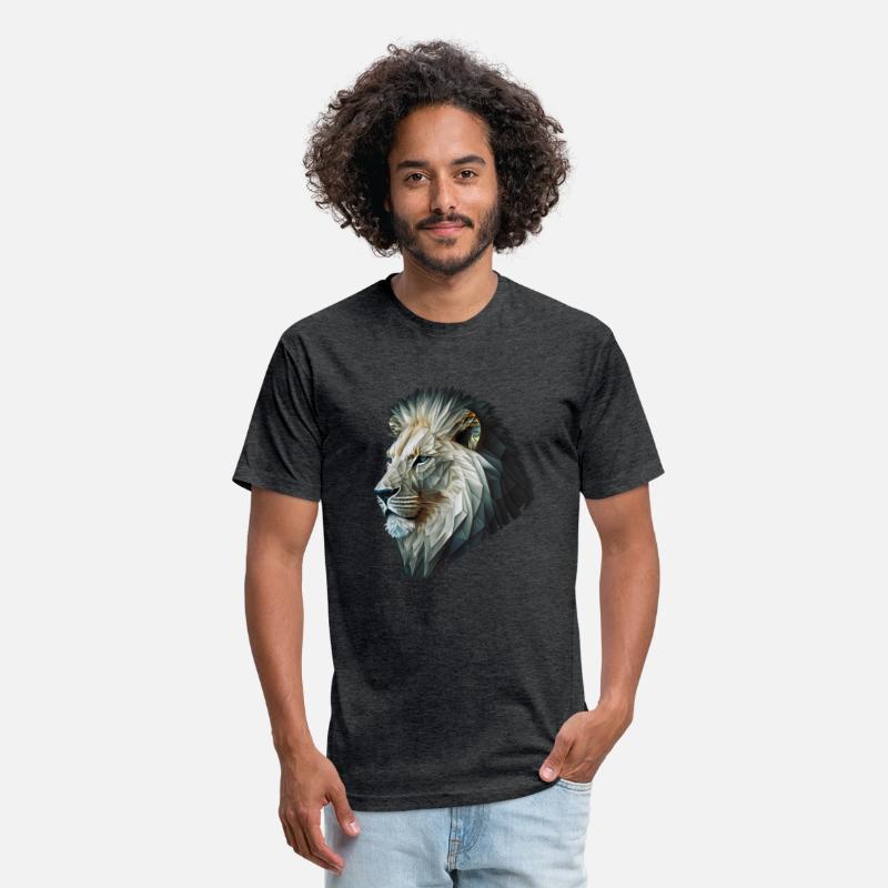 Polygon Animal Print White