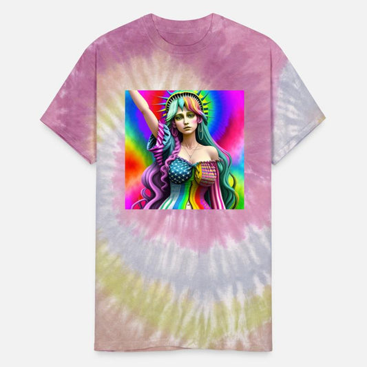 Psychedelic Hippie Lady Liberty