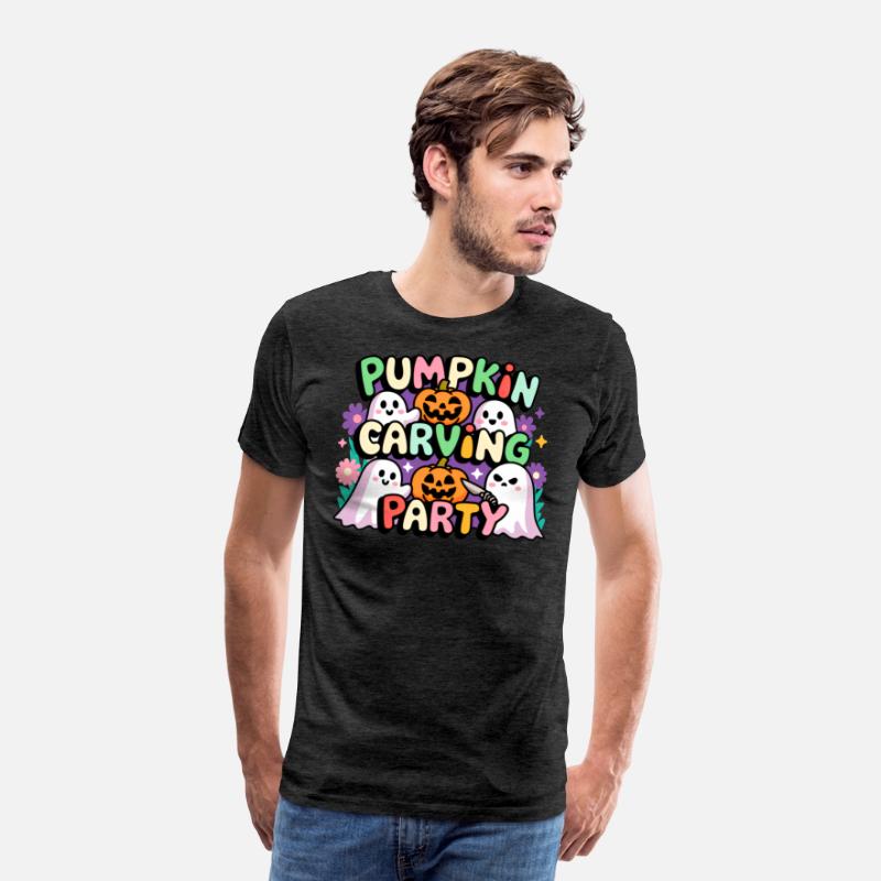 Pumpkin Carving Party Halloween Shirt for Kids