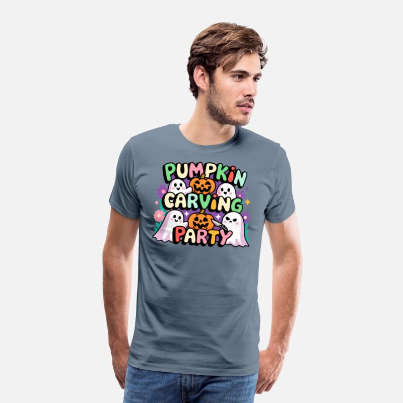 Pumpkin Carving Party Halloween Shirt for Kids