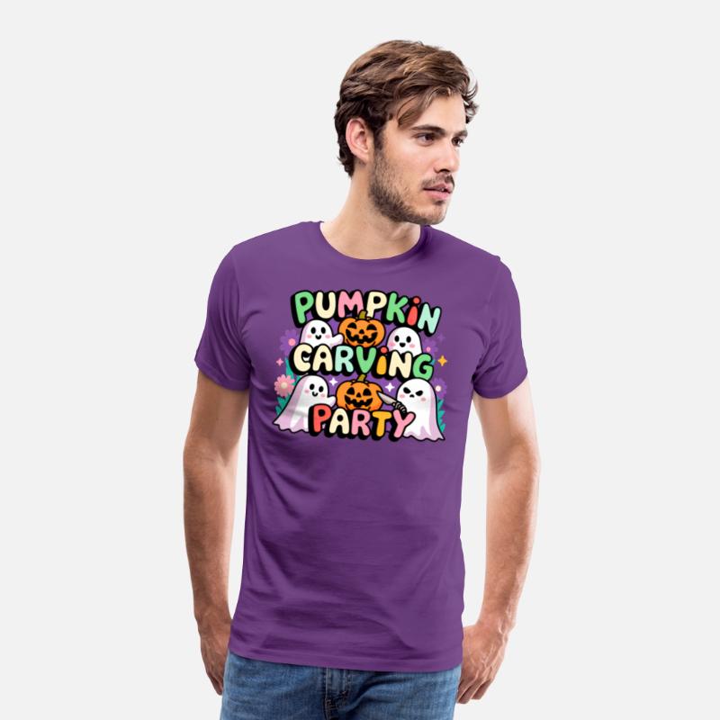 Pumpkin Carving Party Halloween Shirt for Kids