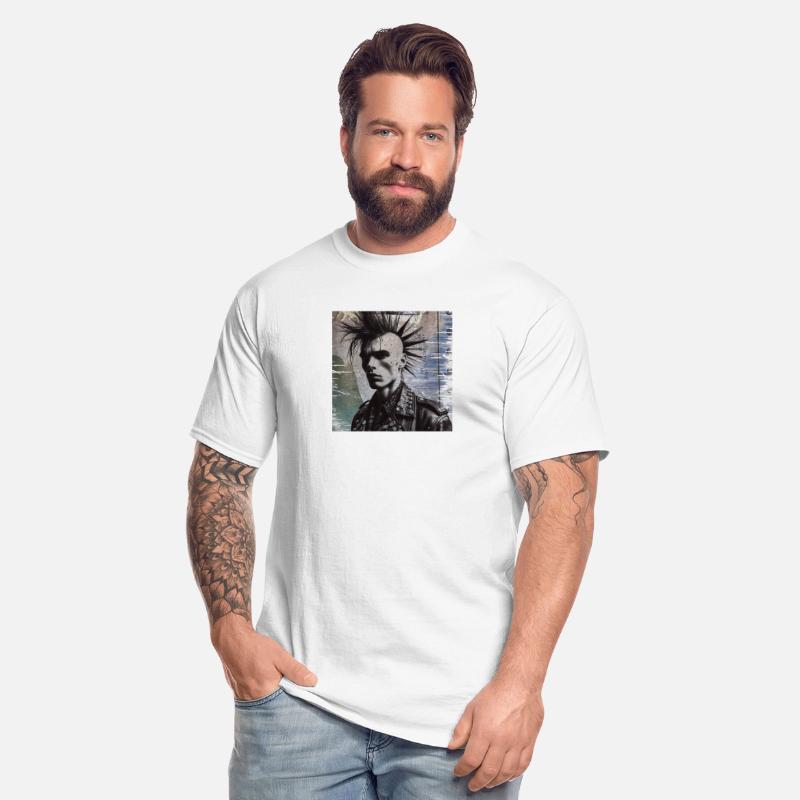 punk on a grunge background