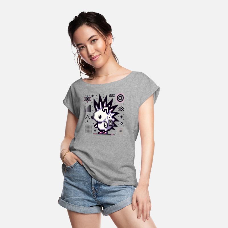 PunkHog Pixels - Cute 8-Bit Hedgehog Punk Flair