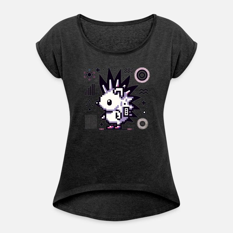 PunkHog Pixels - Cute 8-Bit Hedgehog Punk Flair