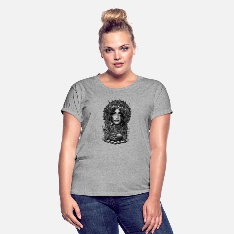 Queen gothic girl neo traditional tattoo