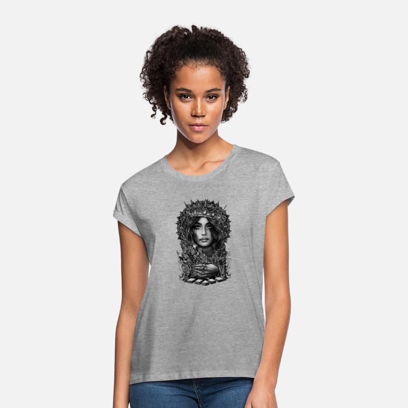 Queen gothic girl neo traditional tattoo