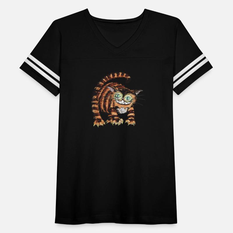 Quirky Wild Cat Design – Mischievous Grinning Cat