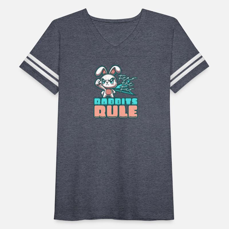 Rabbits Rule - Fear the Fur Annoyed Bunny Cartoon