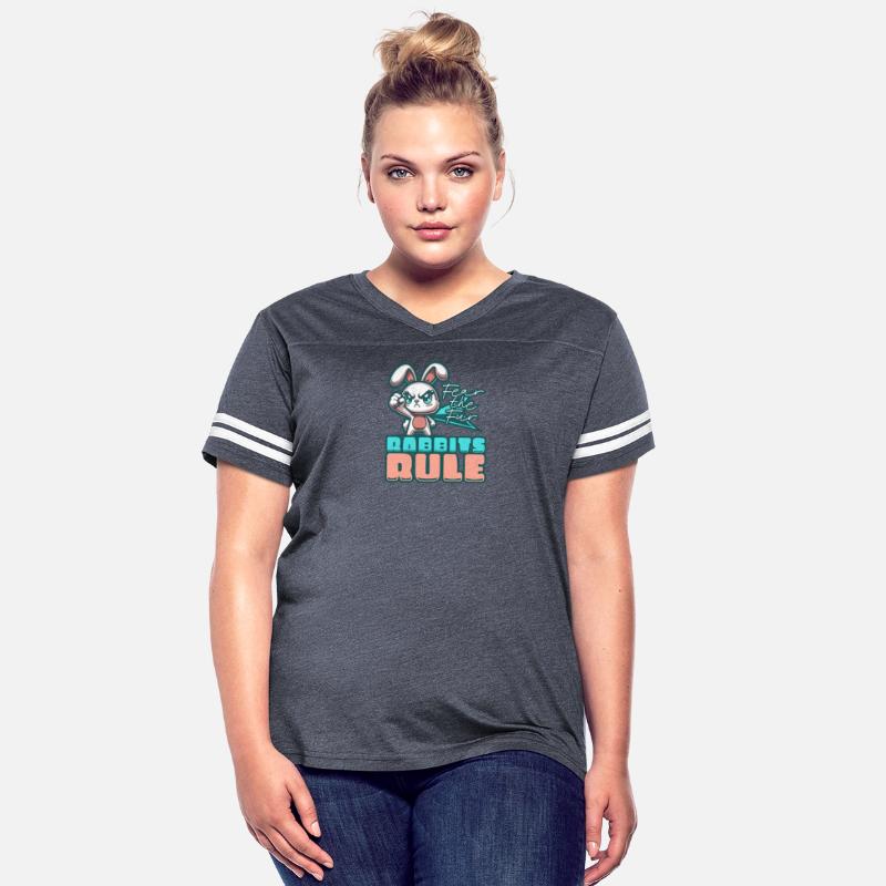 Rabbits Rule - Fear the Fur Annoyed Bunny Cartoon