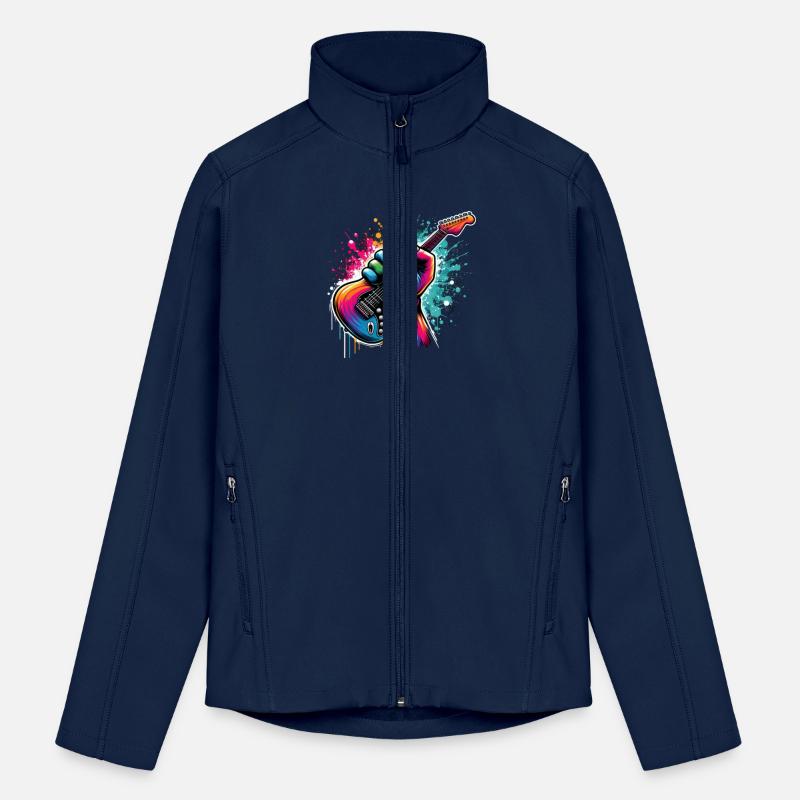 Rainbow Rock Explosion – Vibrant Guitar Fist