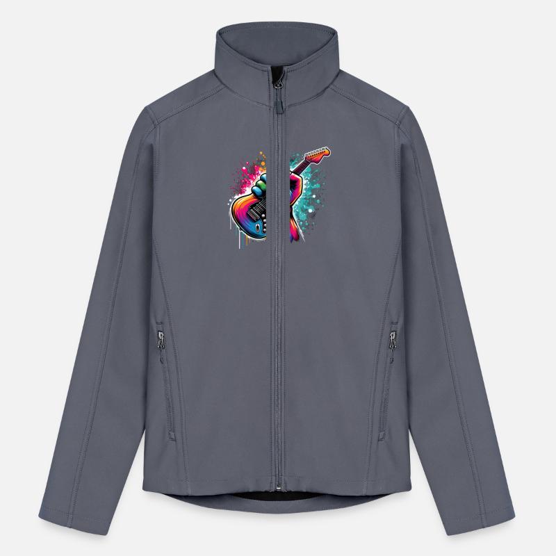 Rainbow Rock Explosion – Vibrant Guitar Fist