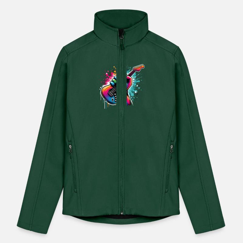 Rainbow Rock Explosion – Vibrant Guitar Fist