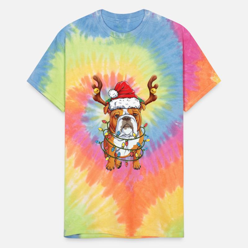Reindeer English Bulldog Funny Christmas