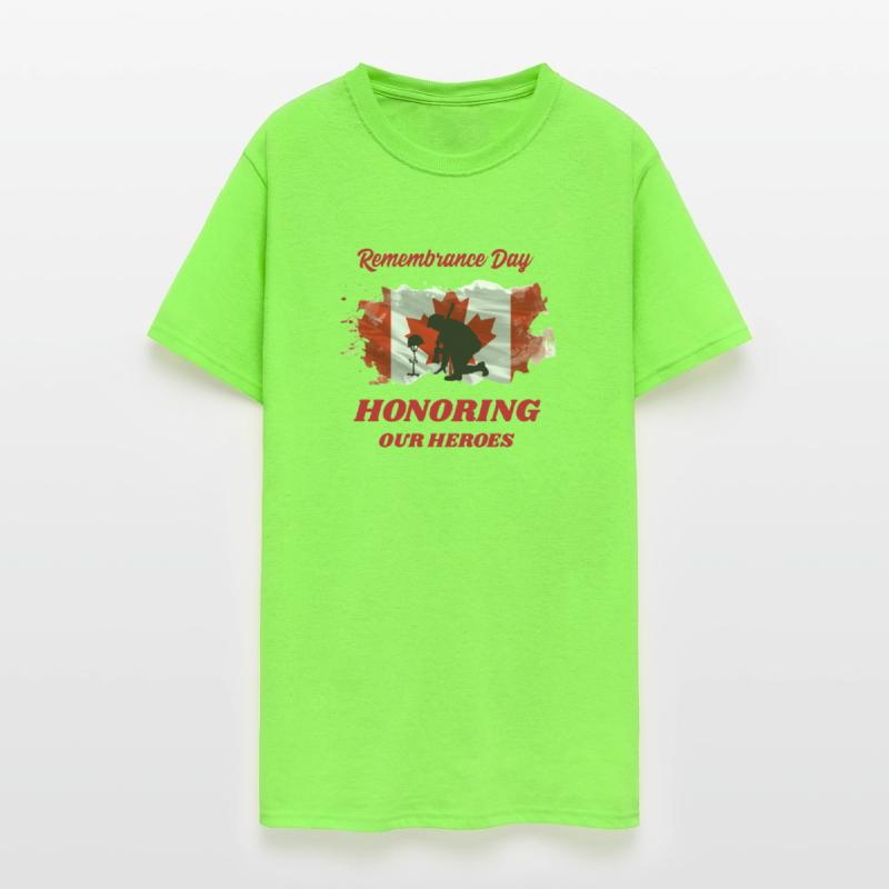 Remembrance Day Honoring Our Heroes Canada T-Shirt