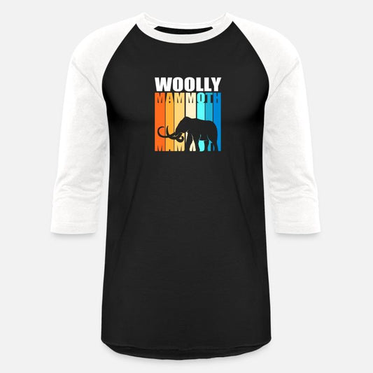 Retro Colorful Woolly Mammoth Elephant