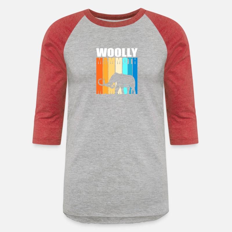 Retro Colorful Woolly Mammoth Elephant