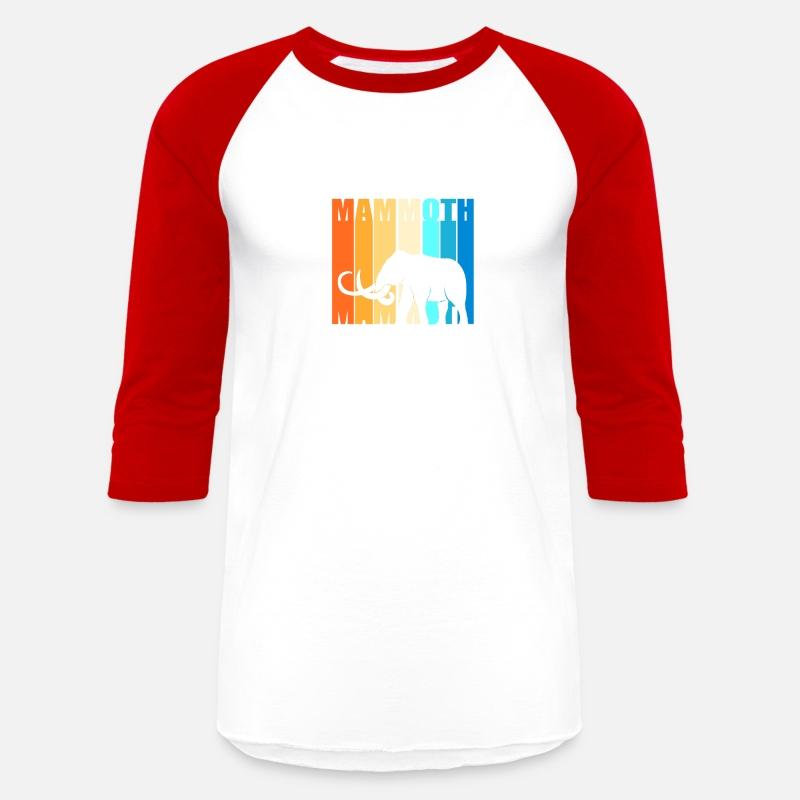 Retro Colorful Woolly Mammoth Elephant