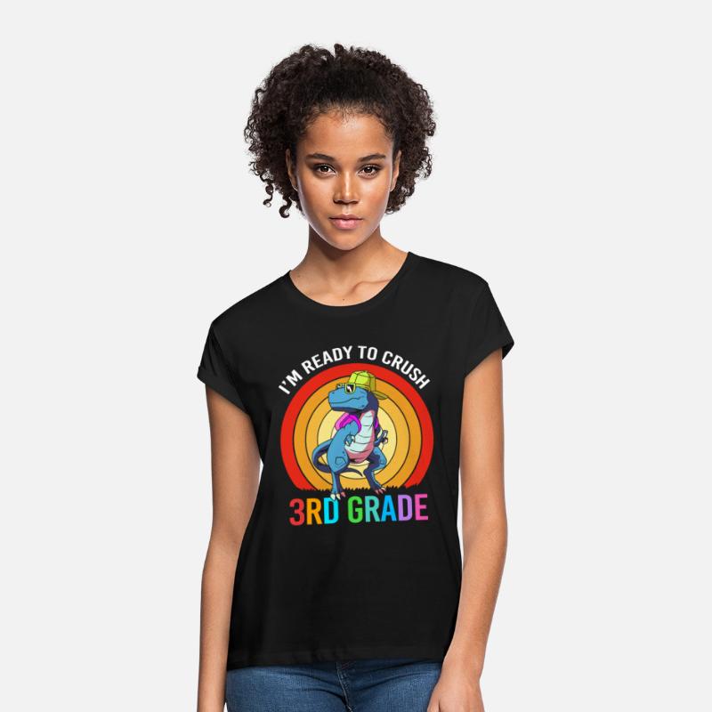 Retro Dinosaur Ready For 3rd Grade