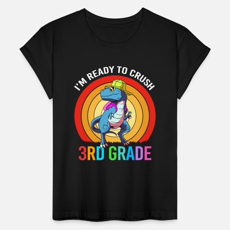 Retro Dinosaur Ready For 3rd Grade