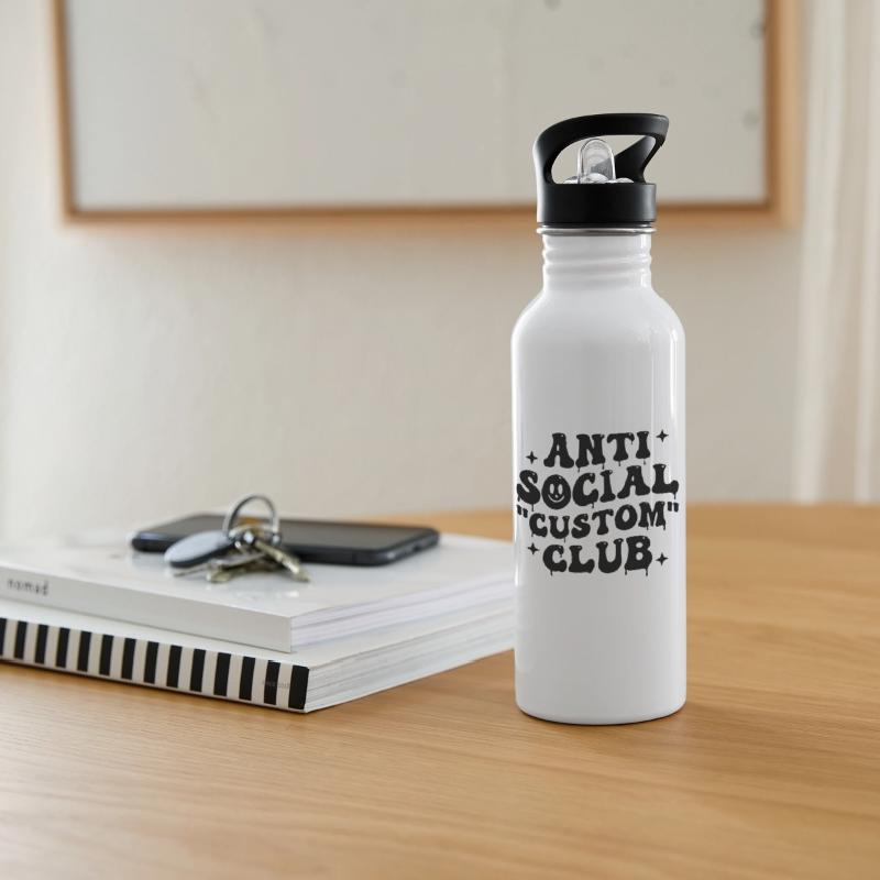 Retro wavy anti social club Light t shirt