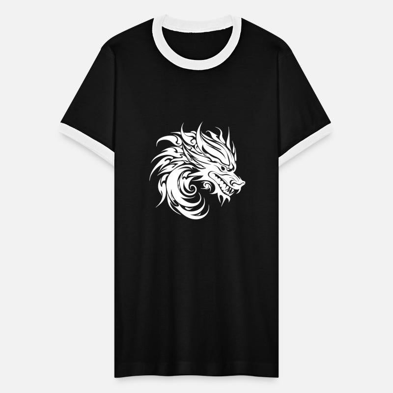 Roaring Chinese Dragon In Tattoo Style