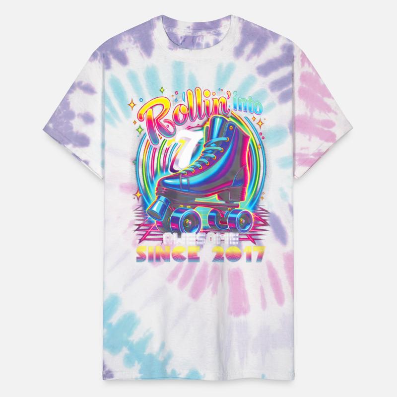 Roller Skate 7th Birthday Skating Girls Rollin 7