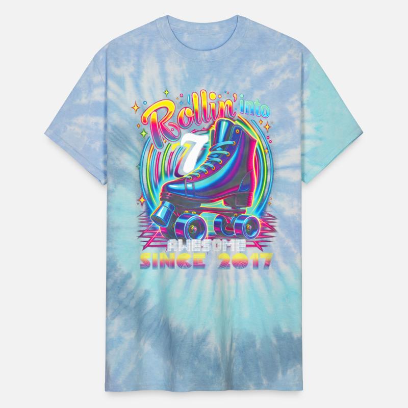 Roller Skate 7th Birthday Skating Girls Rollin 7