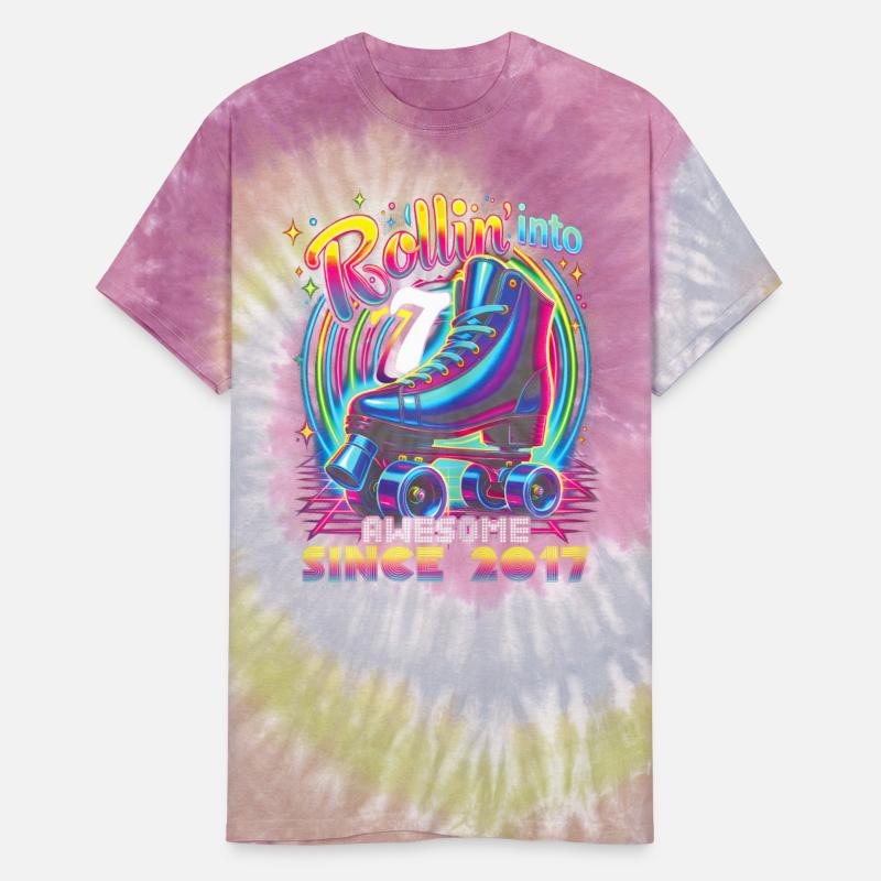 Roller Skate 7th Birthday Skating Girls Rollin 7