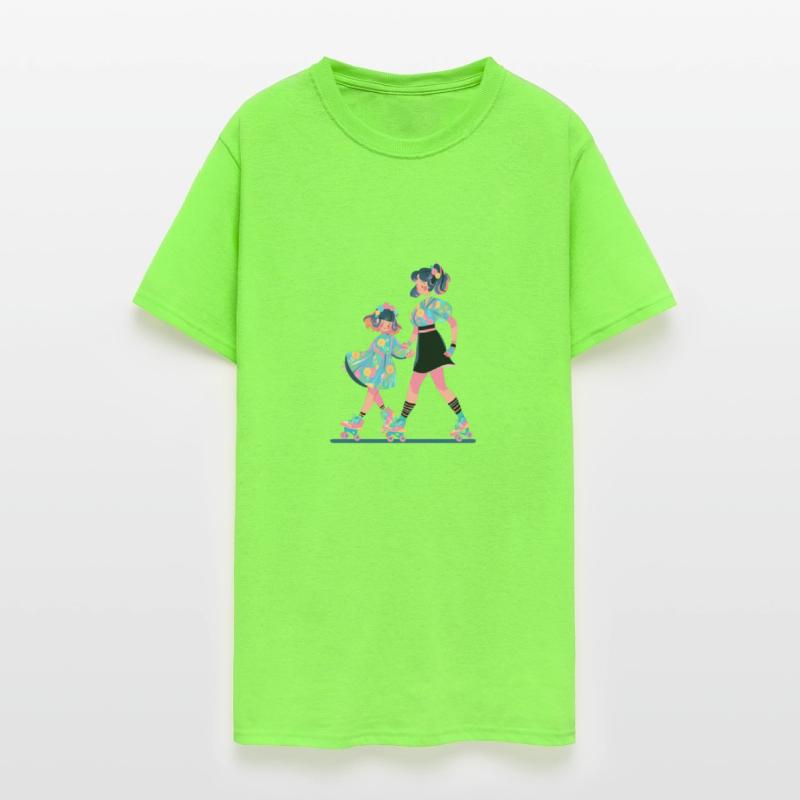 Roller Skating Mom Daughter Roller Skate Skater