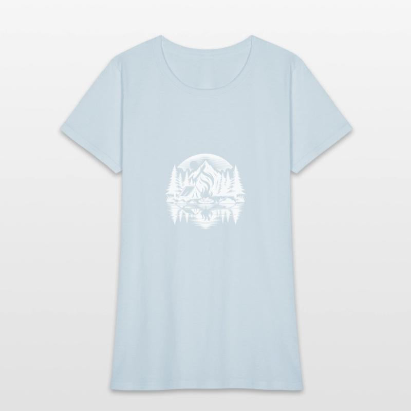 Romantic Camping By The Lake In The Forest