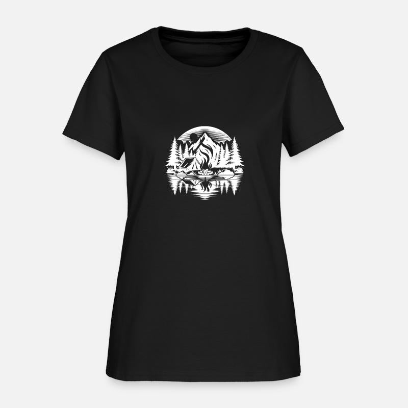 Romantic Camping By The Lake In The Forest