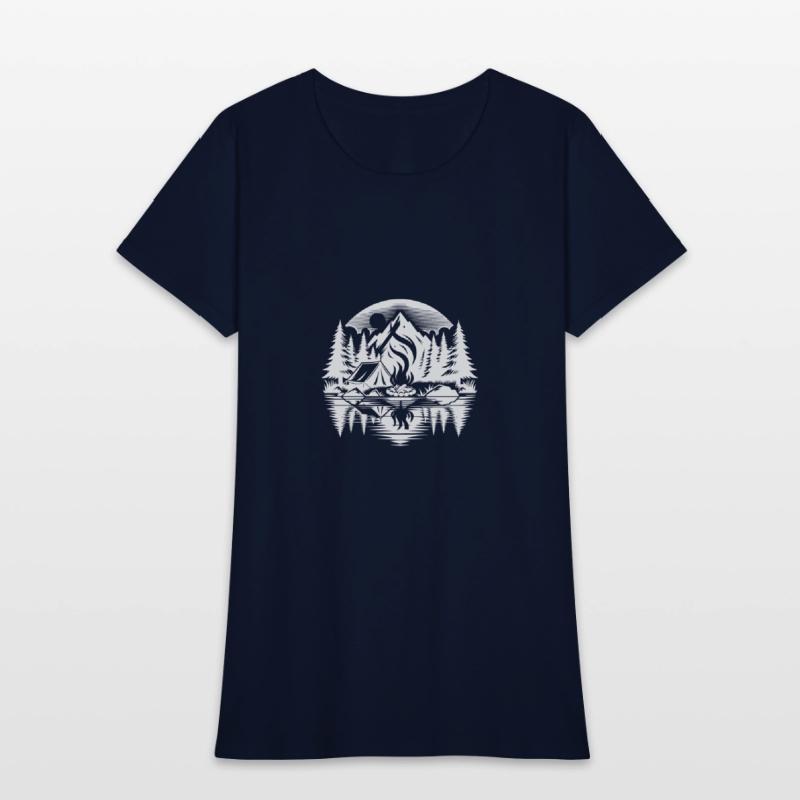 Romantic Camping By The Lake In The Forest