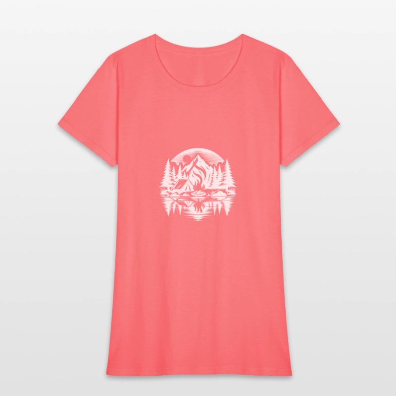 Romantic Camping By The Lake In The Forest