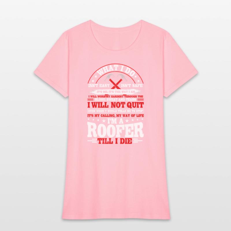 Roofer Roofing On Back Of