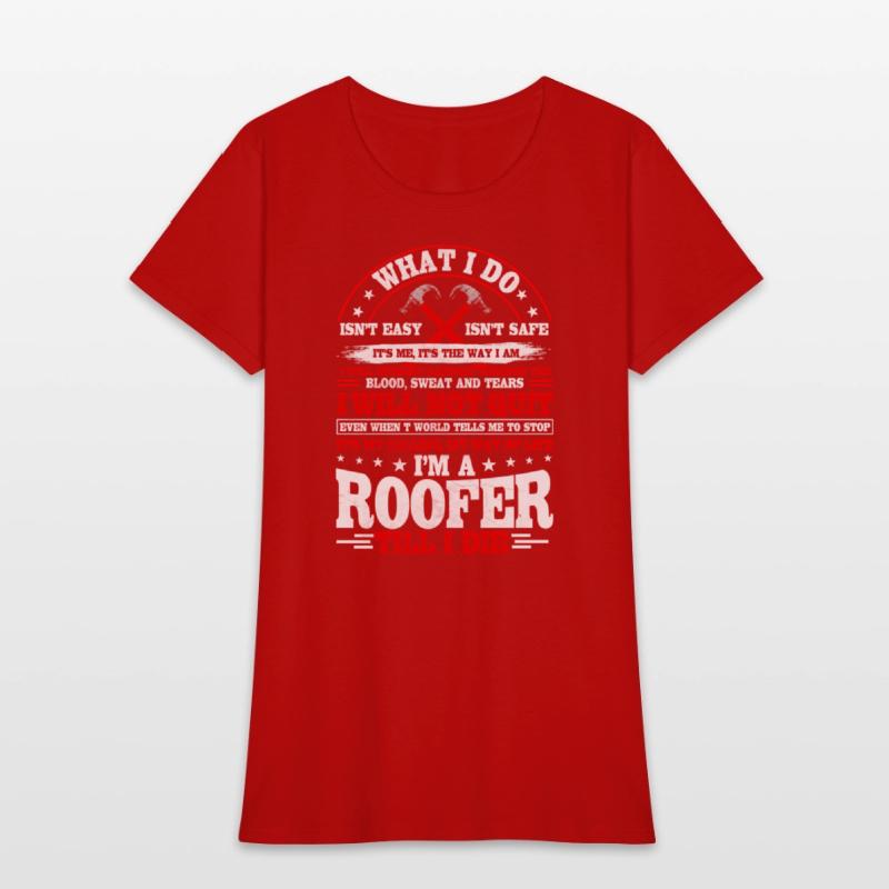 Roofer Roofing On Back Of