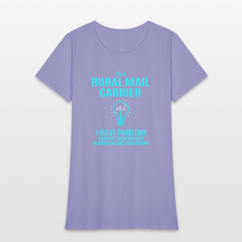Rural Mail Carrier T Shirt - I Solve Problems Gift